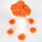 Artificial Marigold Flowers Heads Silk Orange Flower for Dia De Los Muertos Day of the Dead Diwali Home Decor Indian Theme Weddings DIY Wreath Garland Decoration